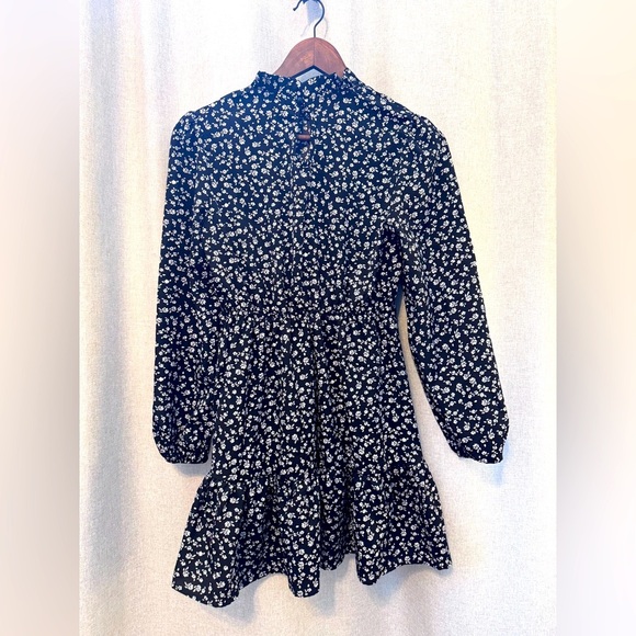 Floral Black Mini Dress - Picture 6 of 9